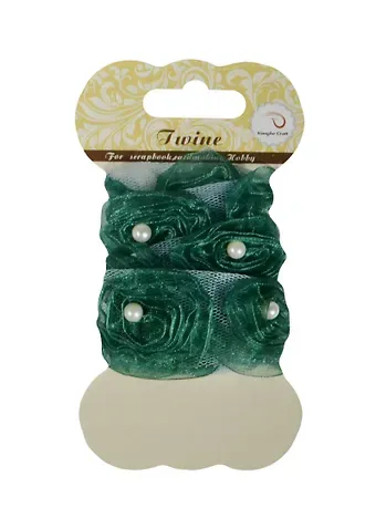 Лента декоративная с бусинками 1/2  yard 3.2 cm (T004)