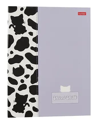 Папка-обложка для тетради со сменными блоками А5 "Mimimilk" 2 кольца, глянц.ламин., ассорти