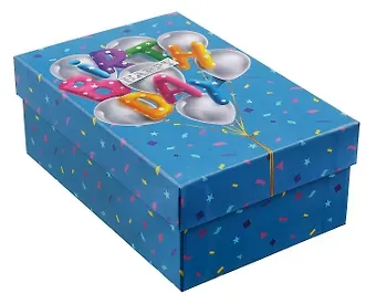 Коробка подарочная "Birthday" 18*12*7см, картон