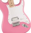  Squier Squier Sonic Stratocaster HT H, Maple Fingerboard, White Pickguard, Flash Pink