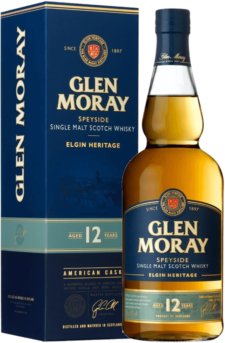 Glen Moray Elgin Heritage 12 Y.O. Single Malt Scotch Whisky (gift box)