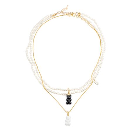 Aqua Многослойное жемчужное колье с мишками 9600₽