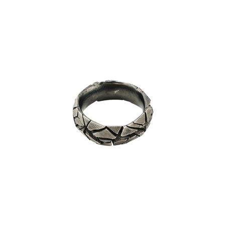 OSSA Кольцо из серебра с трещинами