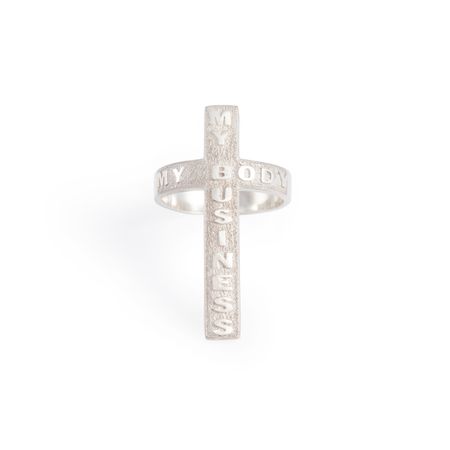 AMARIN Jewelry Кольцо-крест из серебра из коллекции My Body My Business 8400₽