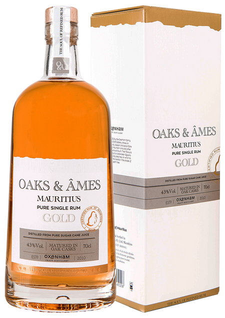 Oaks and Ames Pure Single Rum Gold (gift box)
