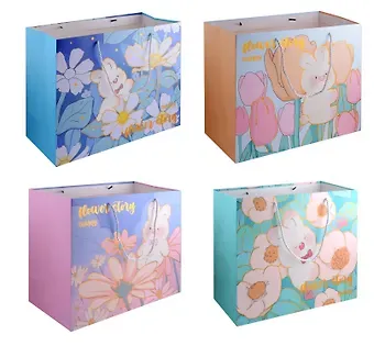 Пакет А3 33*46*10 "Flower story" горизонт, дет., бум.мат.ламинат