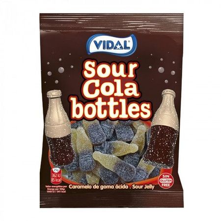Жевательный мармелад VIDAL Бутылочки Кола Кислая, 90 г