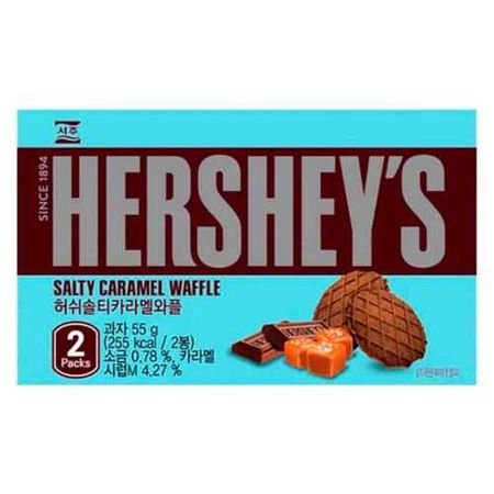 Вафли с соленой карамелью Hershey's Salty Caramel Waffle, 55гр