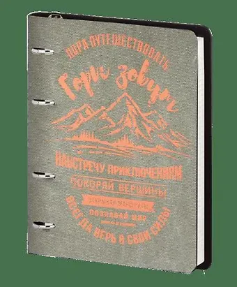 Тетрадь на кольцах в клетку InFolio, "Study. Mountains", 120 листов