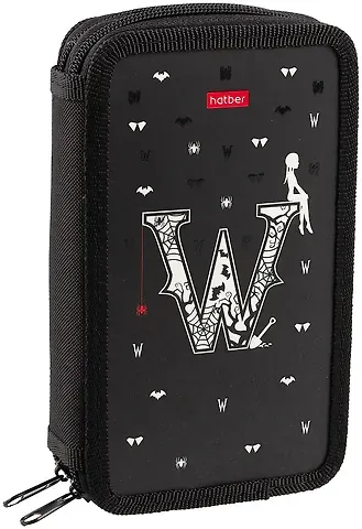 Пенал 2отд. "W-wednesday" 19*11см, молния, мат. ламин., 3D лак, таблица умножения, инд.уп.
