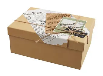 Коробка подарочная "Newspaper" 23*16*9,5см, картон