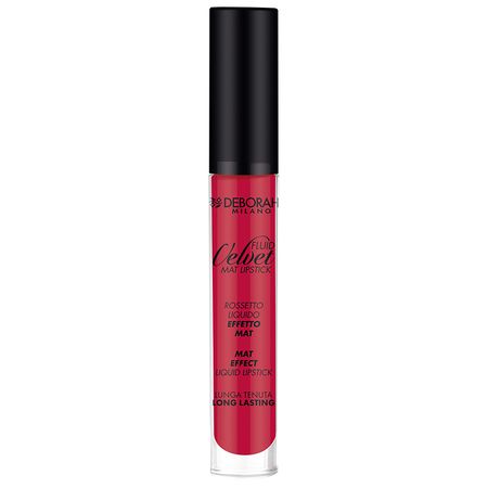 Помада для губ DEBORAH FLUID VELVET MAT LIPSTICK матовая жидкая тон 21 красный мак