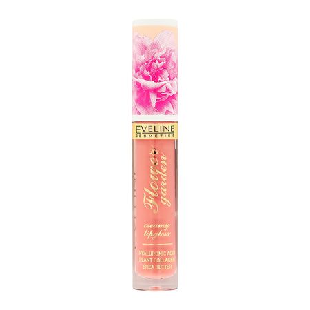 Блеск для губ EVELINE FLOWER GARDEN с гиалуроновой кислотой тон 02 sweet daisy