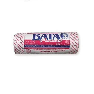 Амелия вата санитарно-гигиеническая нестерильная хлопок 250г 233₽