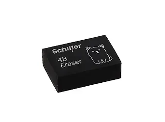 Ластик "Кот" черный, Schiller