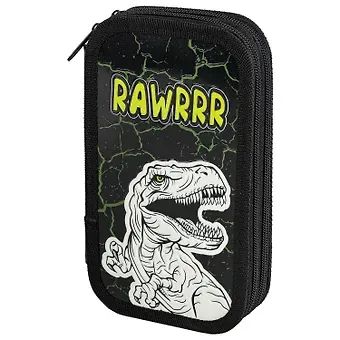 Пенал 2отд. "RAWR" 19*11см, лам.картон, конгрев, инд. уп.