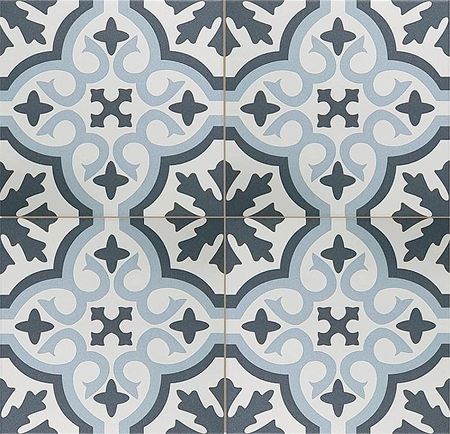 Керамогранит Etili Seramik VENICE Sky Blue Black Pre-cut Матовый 45x45 см