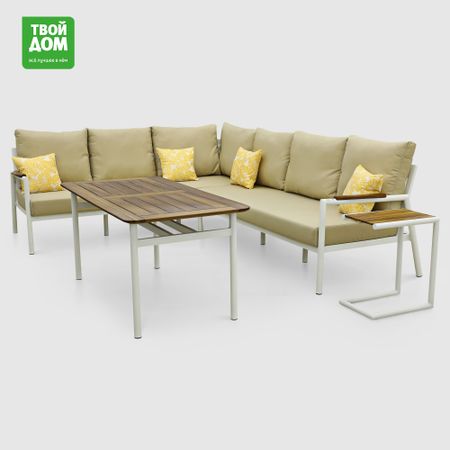 Комплект Natura Garden Liva угловой диван и 2 столика