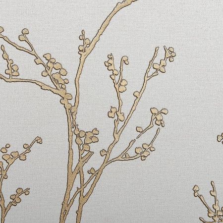 Обои Andrea Rossi Spectrum Pro 54386-2 Винил на флизелине (1,06*10) Серый/Золото, Листья/Рогожка