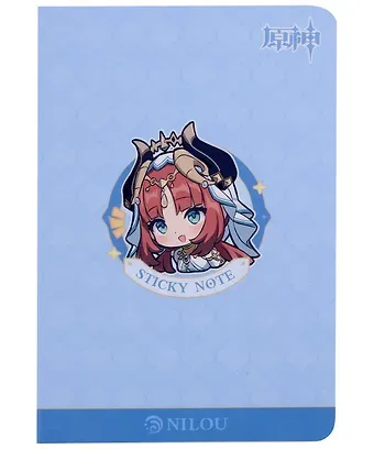 Блоки для записей 04шт "Chibi Expression Nilou" диспенсер-книжка