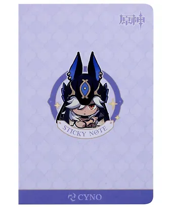 Блоки для записей 04шт "Chibi Expression Cyno" диспенсер-книжка