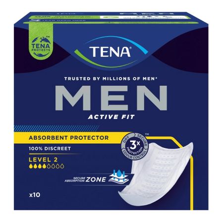 Тена Мен Актив Фит мужские прокладки уровень 2 10 612₽
