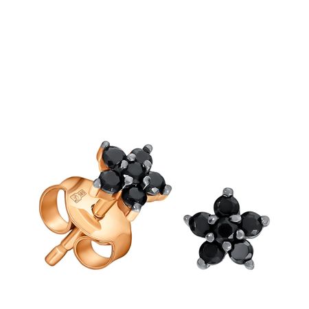 Золотые серьги со шпинелью нано 9720₽