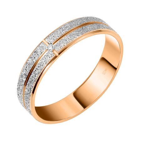 Золотое обручальное кольцо с бриллиантами 49990₽
