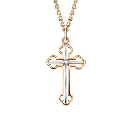 Золотой крест с фианитом 24990₽