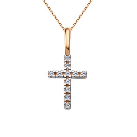 Золотая подвеска Крест с фианитами 5990₽