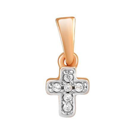 Золотая подвеска Крест с фианитами 6990₽