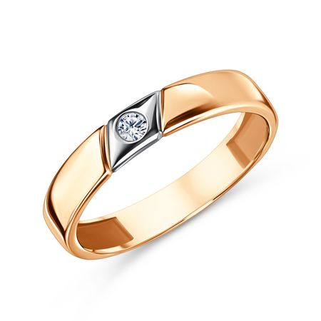 Золотое обручальное кольцо с бриллиантом 28990₽