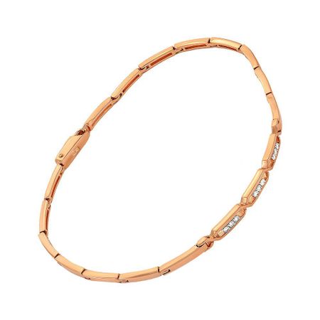 Золотой браслет с бриллиантами и родированием 91990₽