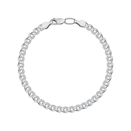 Серебряный браслет Лав с родированием 490₽