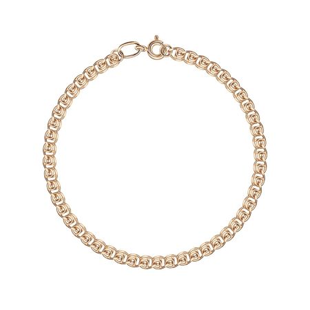 Золотой полновесный браслет Лав с алмазной гранью 15710₽