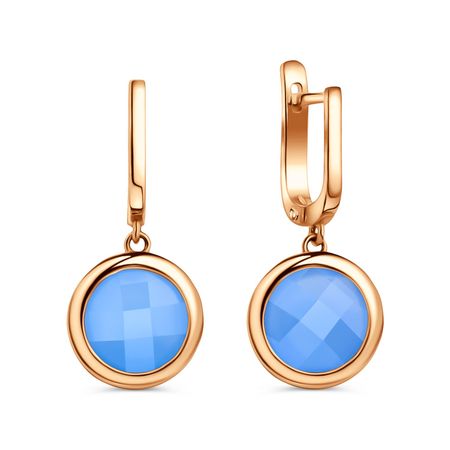 Золотые серьги с агатами 71990₽