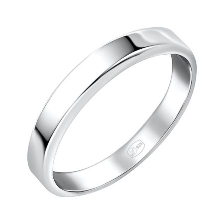 Серебряное обручальное кольцо с родированием 1490₽