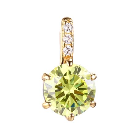 Серебряная подвеска с фианитами и позолотой 770₽