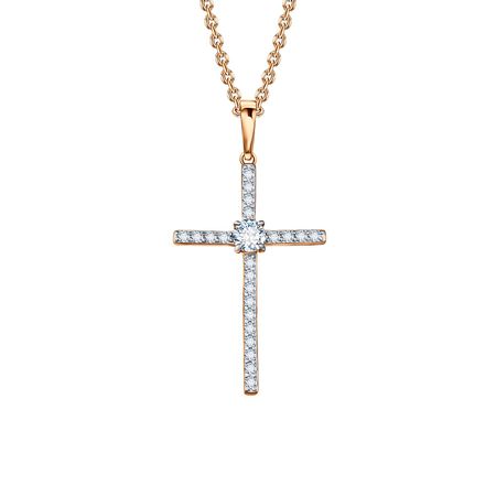 Золотая подвеска с фианитами 17910₽