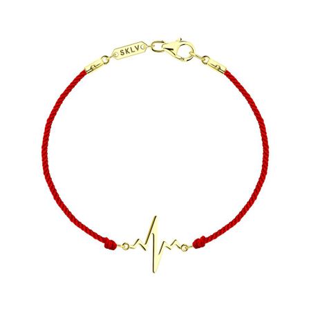 Браслет красная нить с серебряной вставкой 690₽