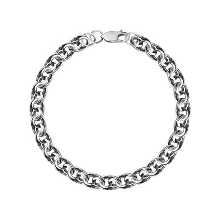 Серебряный браслет Бисмарк с чернением 2760₽