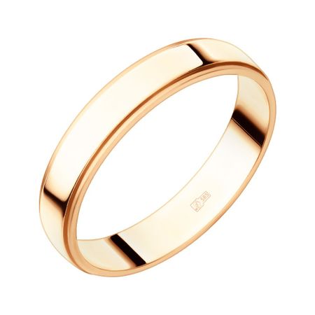 Золотое обручальное кольцо с алмазной гранью 4 мм 42450₽
