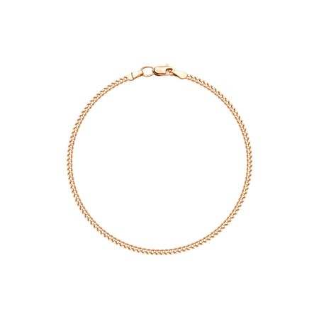 Золотой пустотелый браслет Панцирь с алмазной гранью 17430₽