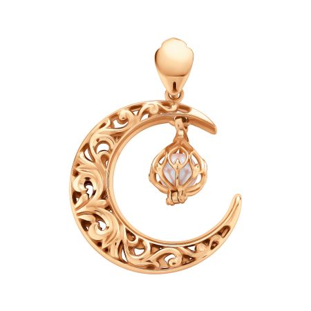 Золотая подвеска с розовым жемчугом 64990₽