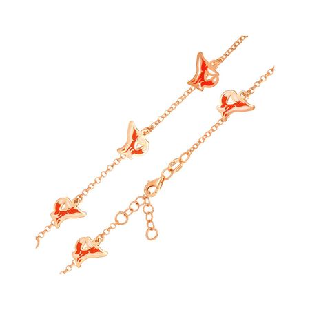 Серебряный браслет с эмалью и позолотой 690₽