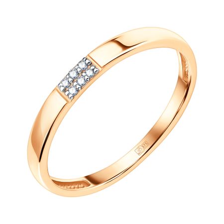 Золотое обручальное кольцо с бриллиантами 13490₽