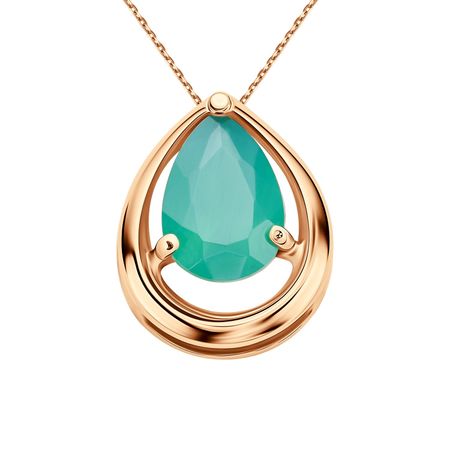 Золотая подвеска с агатом 12990₽