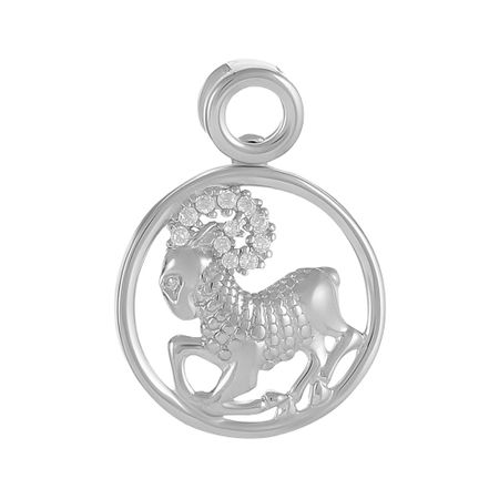 Серебряная подвеска с фианитами со знаком зодиака Овен 1190₽