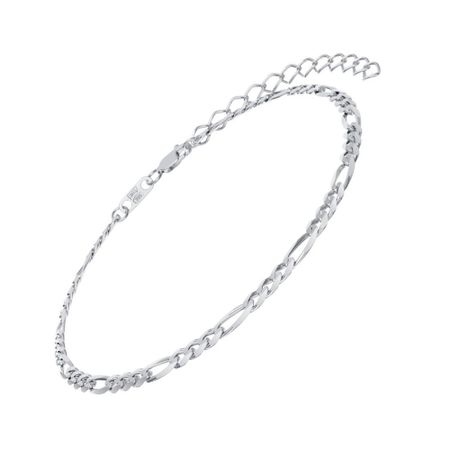Серебряный браслет на ногу Фигаро р 23-26 1860₽