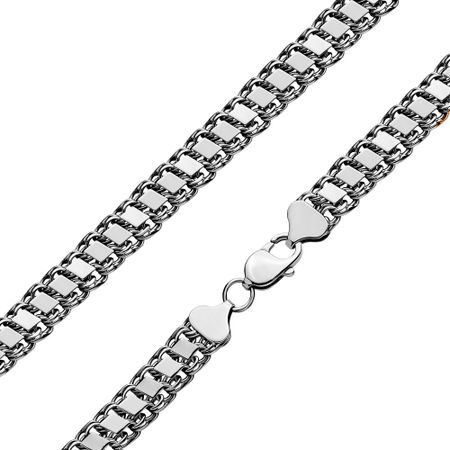 Серебряный браслет ручного плетения Дракон с чернением 8100₽